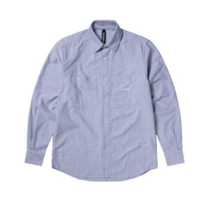 NO PROBLEMO Oxford Stripe Shirt - White