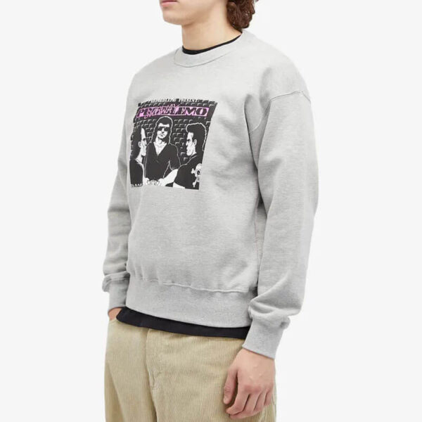 NO PROBLEMO Subway Crewneck Sweat - Grey Marley