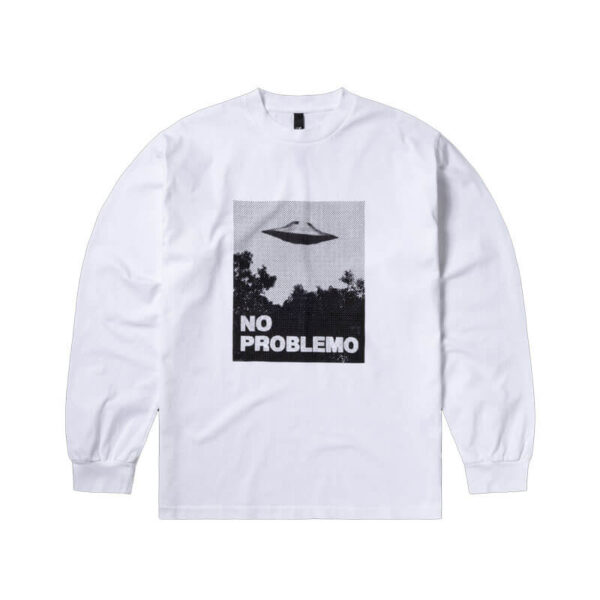 NO PROBLEMO Visitors LS Tee - White