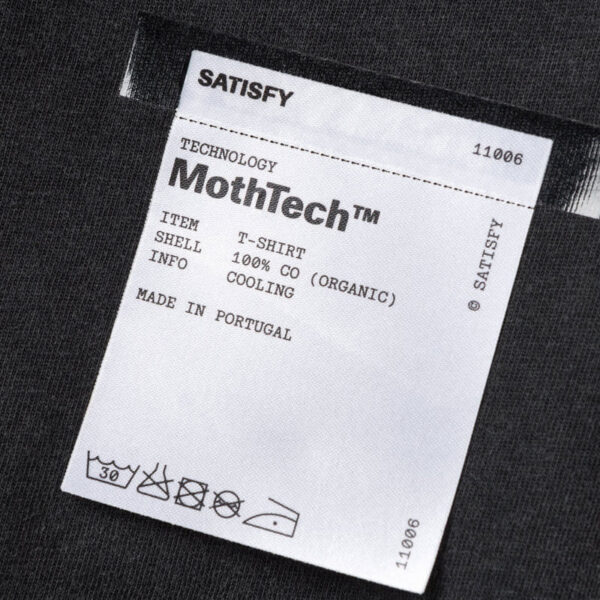 SATISFY® MothTech™ T‑Shirt - Aged Black