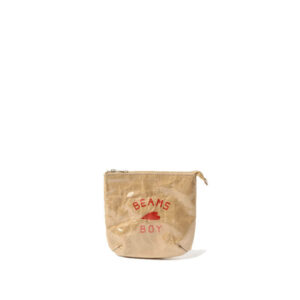 BEAMS BOY BB Logo Pouch - Beige