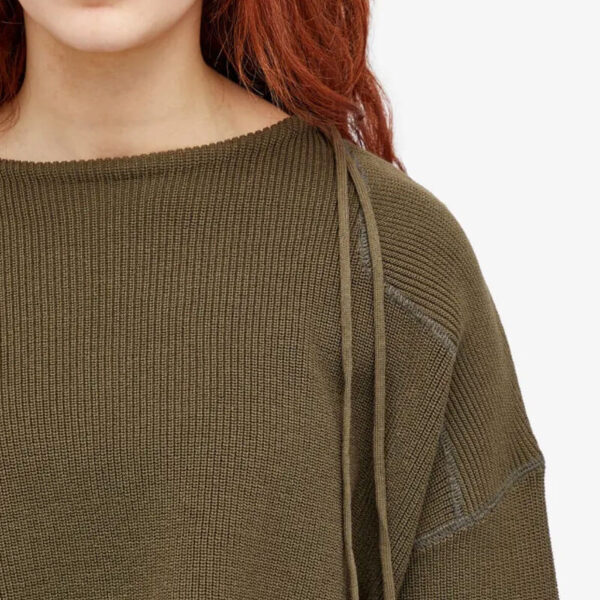 BEAMS BOY Mil Short Pullover - Olive