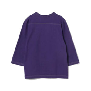 BEAMS BOY Knit Football 3/4 Tee - Purple