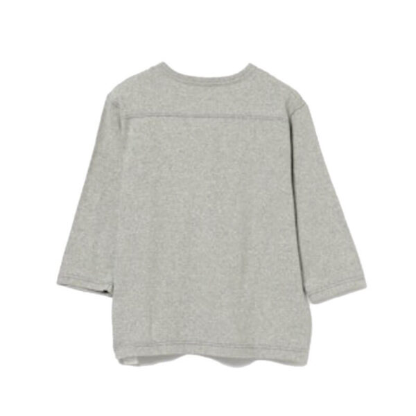 BEAMS BOY Knit Football 3/4 Tee - Grey