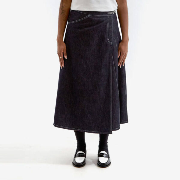 BEAMS BOY Wrap Pleated Skirt