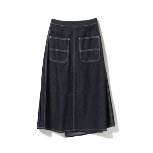 BEAMS BOY Wrap Pleated Skirt