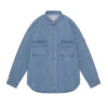 Bleached Denim Big Shirt - Indigo