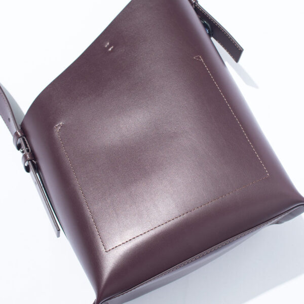 F/CE. Tech Leather Diagonal Cut Bag - Wine