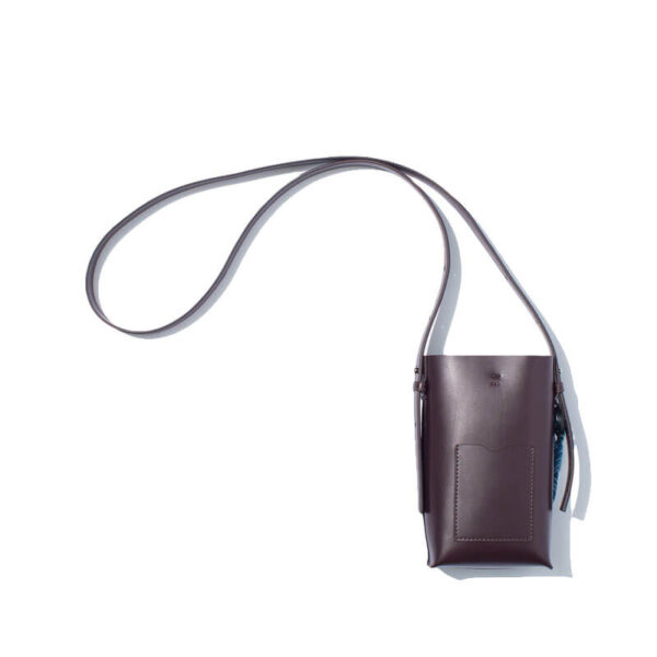 F/CE. Tech Leather Map Pochette - Wine