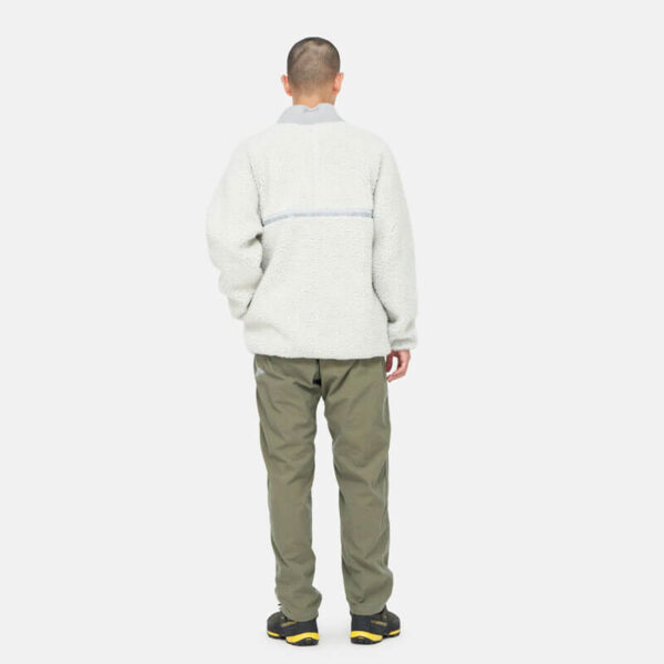 GRAMICCI x AND WANDER JQ Tape Fleece Jacket - Light Grey