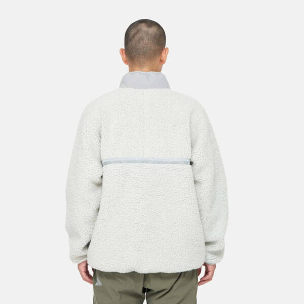 GRAMICCI x AND WANDER JQ Tape Fleece Jacket - Light Grey