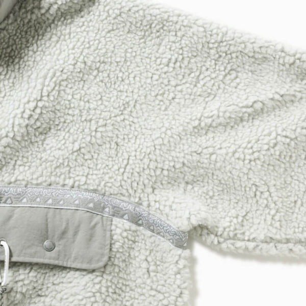 GRAMICCI x AND WANDER JQ Tape Fleece Jacket - Light Grey