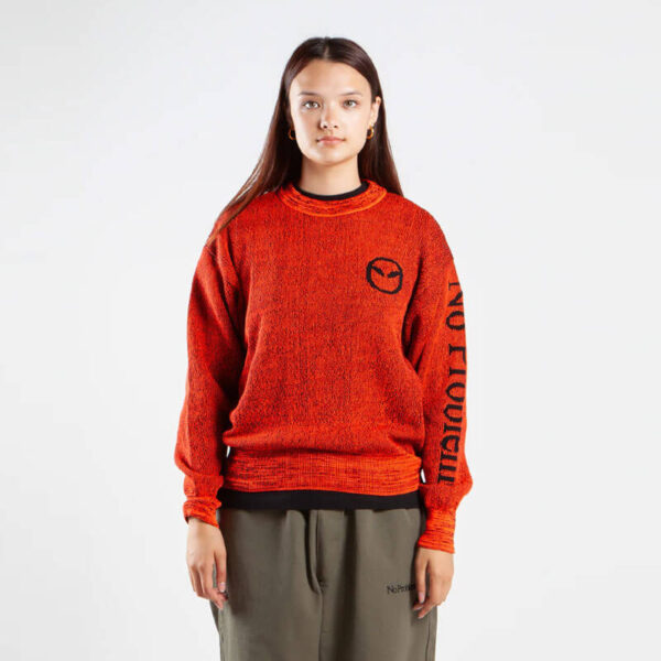 NO PROBLEMO Glitch Alien-O Crewneck Knit