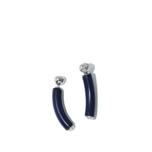 TOGA ARCHIVES Bone Pierced Earrings - Navy