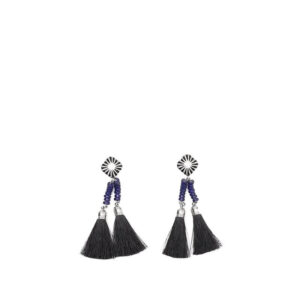 TOGA ARCHIVES Double Fringe Earrings - Blue