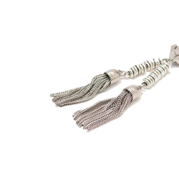 TOGA ARCHIVES Double Fringe Earrings - Silver