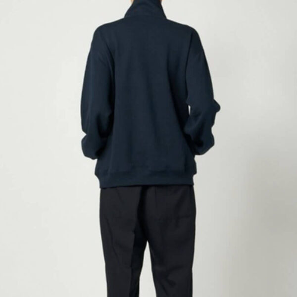 TOGA ARCHIVES Half Zip Sweatshirt - Navy