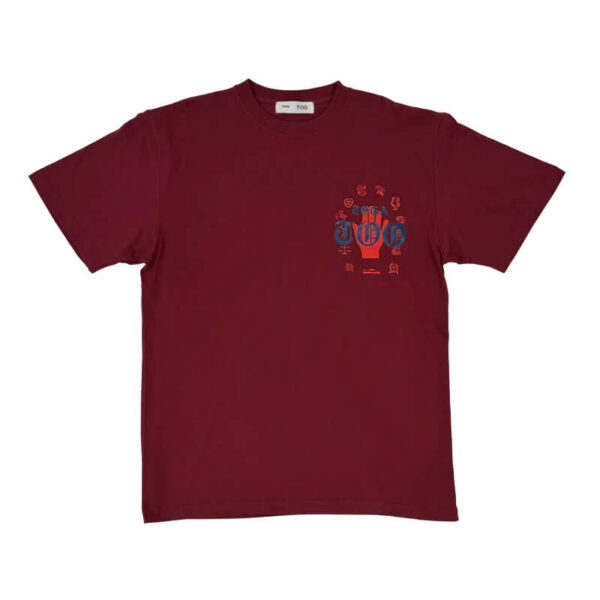 TOGA ARCHIVES Print Tee - Dark Red