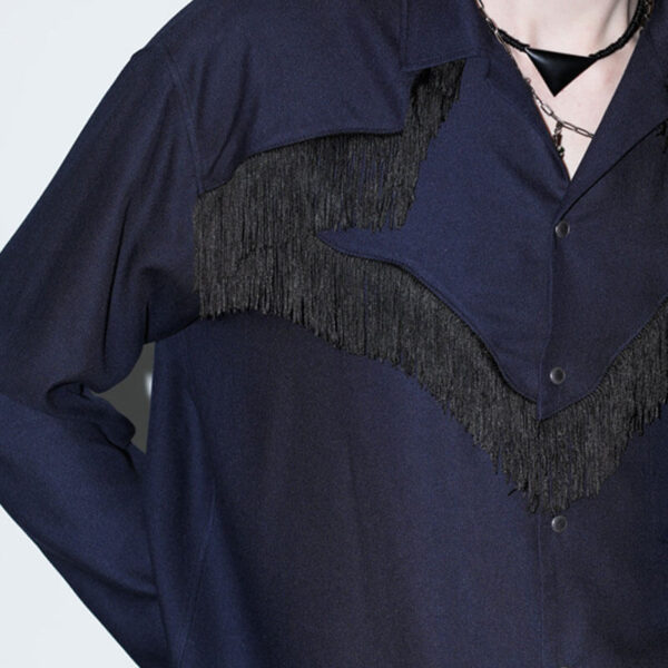 TOGA ARCHIVES Viyella Fringe Shirt