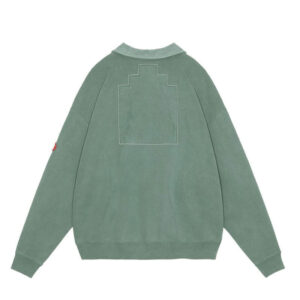 CAV EMPT Overdye Collared Half Zip - Green