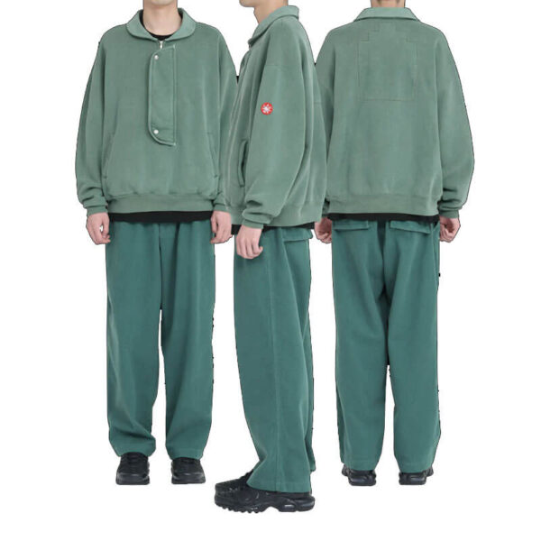 CAV EMPT Overdye Collared Half Zip - Green