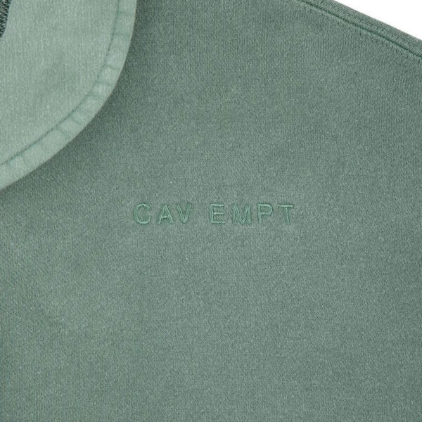 CAV EMPT Overdye Collared Half Zip - Green