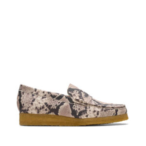 CLARKS ORIGINALS Wallabee Loafer - Grey Snake