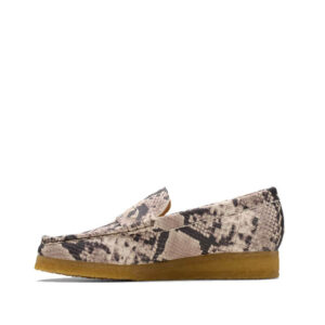 CLARKS ORIGINALS Wallabee Loafer - Grey Snake