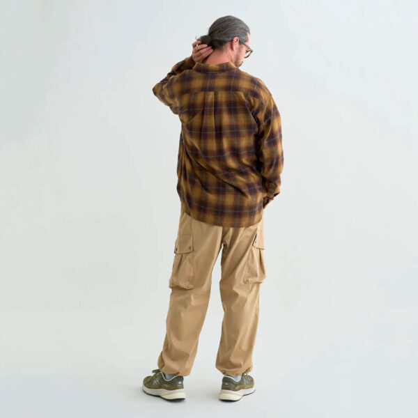 NANGA Fade Plaid Camp Shirt - Brown