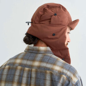 NANGA Hinoc Ripstop Down Ear Flap Cap - Brown