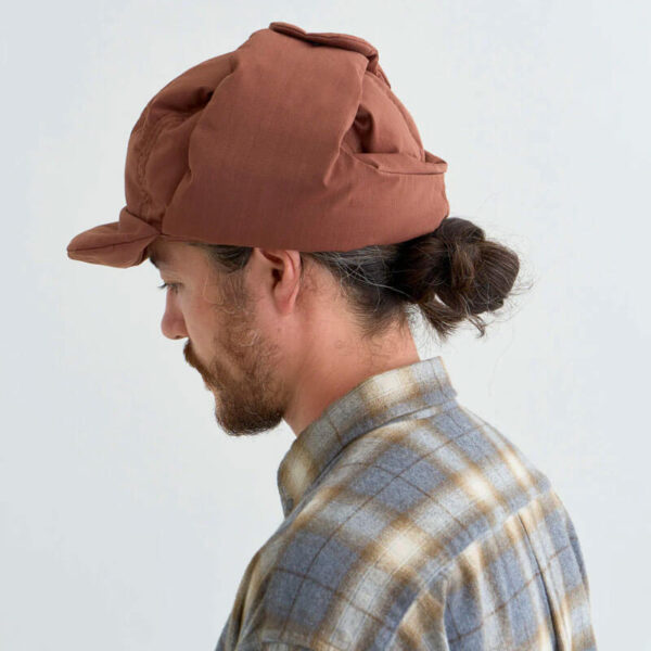 NANGA Hinoc Ripstop Down Ear Flap Cap - Brown