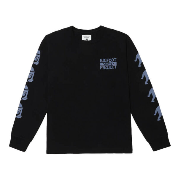 NANGA TACOMA FUJI RECORDS Bigfoot Survey Project LS Tee - Black