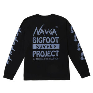 NANGA TACOMA FUJI RECORDS Bigfoot Survey Project LS Tee - Black