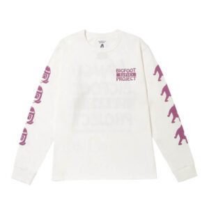 NANGA TACOMA FUJI RECORDS Bigfoot Survey Project LS Tee - White