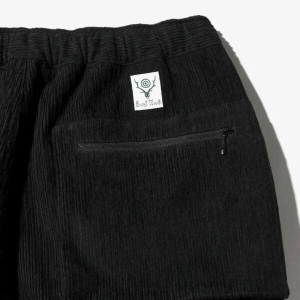 SOUTH2 WEST8 Belted Logger Pant - Black Corduroy