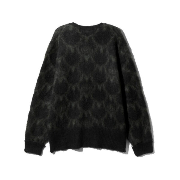 SOUTH2 WEST8 Loose Fit V Neck Sweater - Black Skull&Target