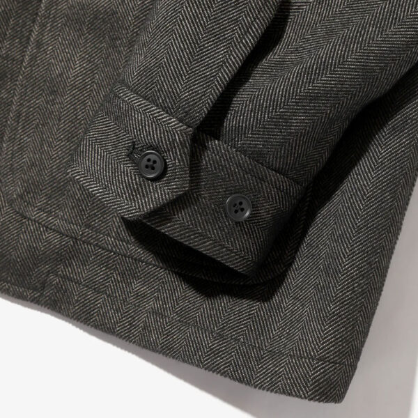 SOUTH2 WEST8 Pen Jacket - Grey Herringbone