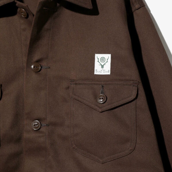 SOUTH2 WEST8 Smokey Shirt - Brown