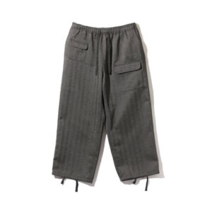 SOUTH2 WEST8 String Cuff Balloon Pant - Grey Herringbone