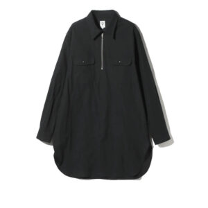 SOUTH2 WEST8 Zipped Pullover Long Shirt - Black