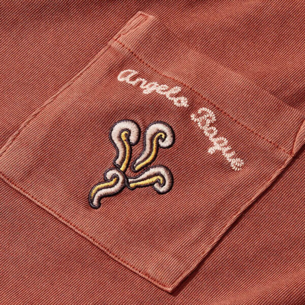 CHAMPION x ANGELO BAQUE Vintage Dye Pocket Tee - Chestnut Red