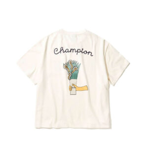 CHAMPION x ANGELO BAQUE Vintage Dye Pocket Tee - Chalk White