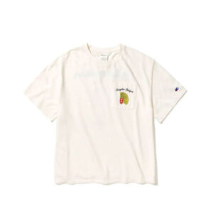 CHAMPION x ANGELO BAQUE Vintage Dye Pocket Tee - Chalk White