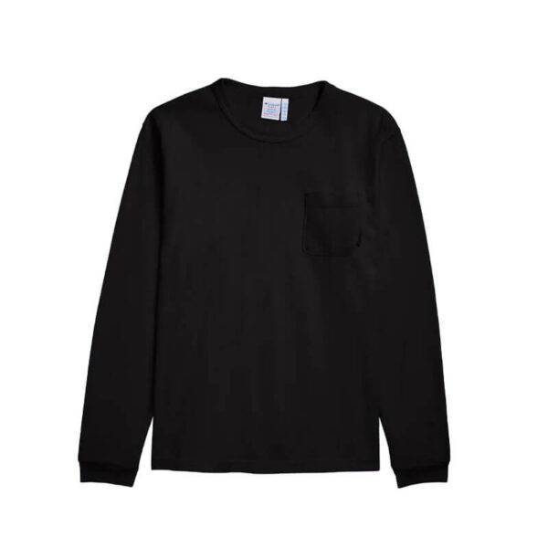 CHAMPION MADE IN USA LS Pocket Tee - Black