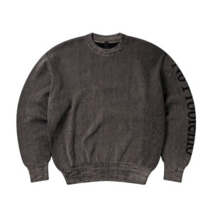 NO PROBLEMO Alien-O Glitch Knit Crew Neck - Black