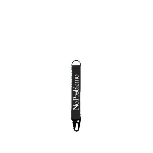 NO PROBLEMO Carabiner Keychain - Black