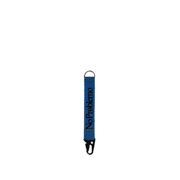 NO PROBLEMO Carabiner Keychain - Blue