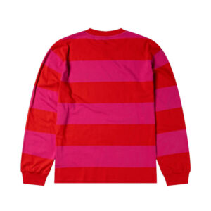 NO PROBLEMO Stripe LS Tee - Red