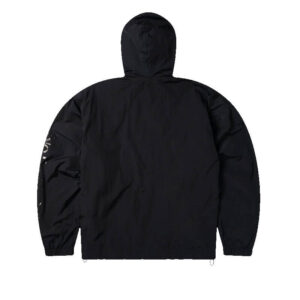 NO PROBLEMO Nylon Windcheater Jacket Black