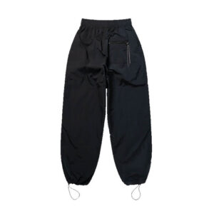 NO PROBLEMO Nylon Windcheater Track Pants Black